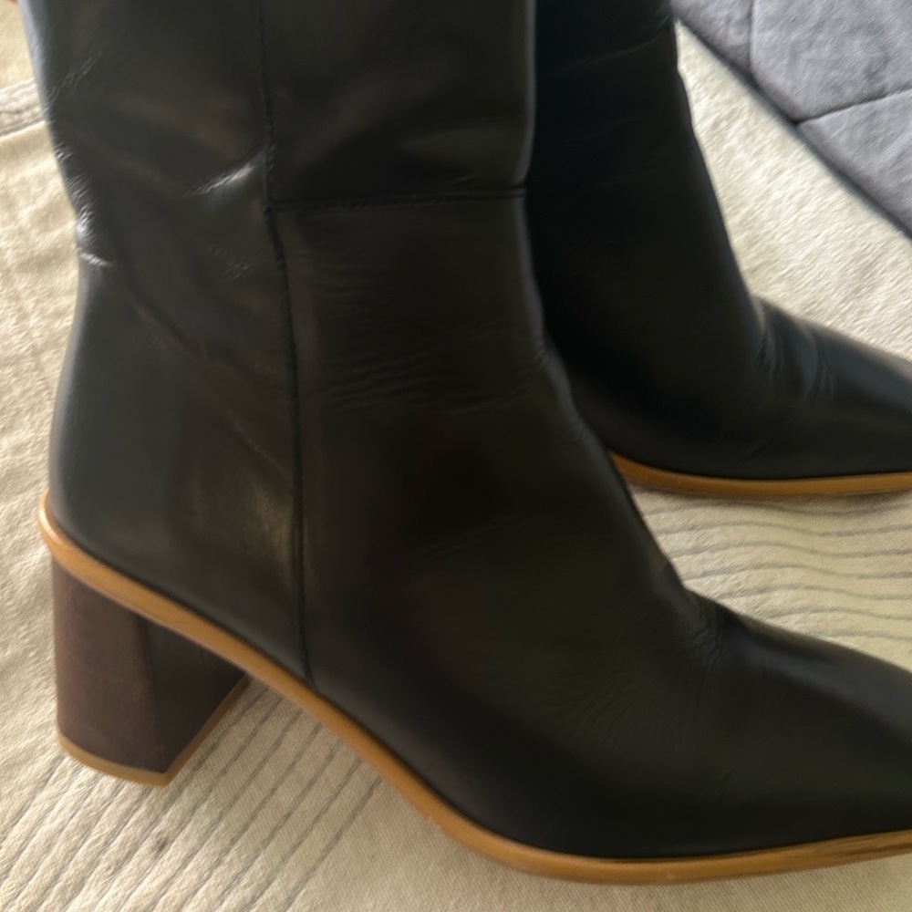 ALOHAS West Vintage Black Leather Ankle Boots in 39 - Picture 16 of 17